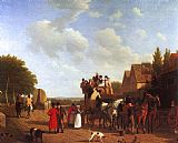 Jacques Laurent Agasse The Last Stage on the Portsmouth Road painting